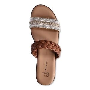 Brown and Tan Women's Sandals